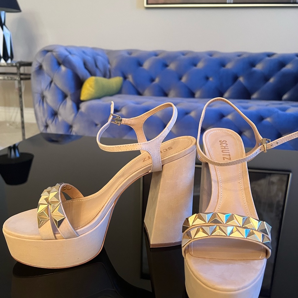 Schutz Studded Platform